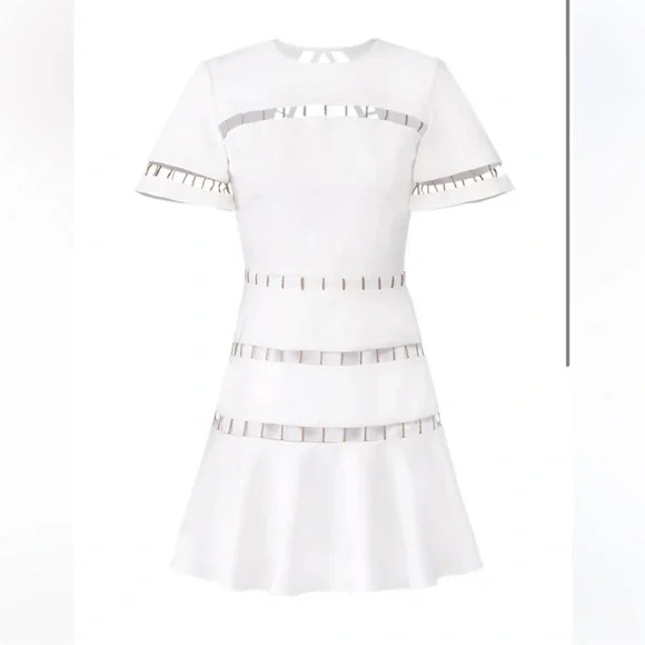 FINDERS KEEPERS TAILSMAN COCKTAIL MINI DRESS XLARGE IVORY LIKE NEW - Picture 8 of 10